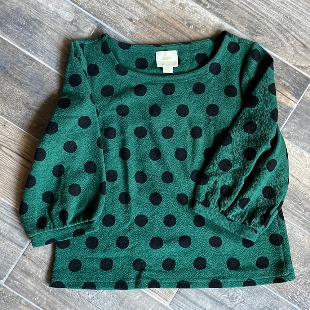Maeve brand by Anthropologie Polkadot Top